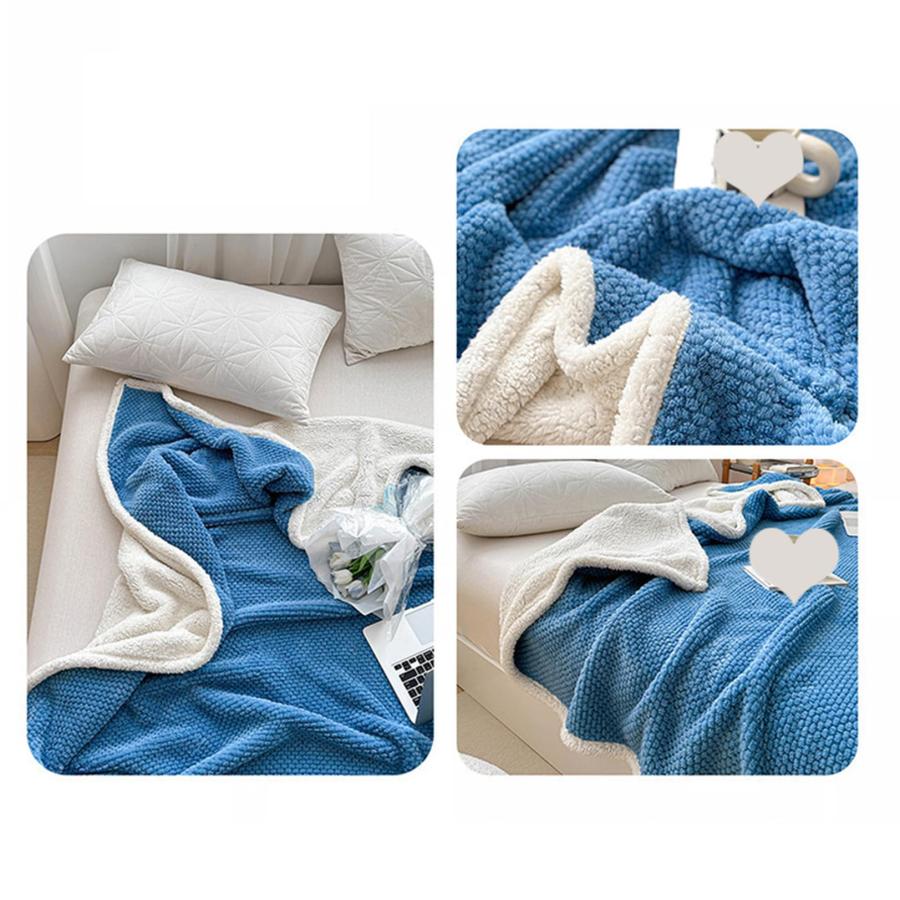 ボア毛布 セミダブル 180x200cm 暖かい 掛け布団 通年使用 大きいサイズ ハーフケット 接触冷感 速乾 お昼寝 大人用 ブランケット 高機能 発熱 5 寝具 洗濯可能_21