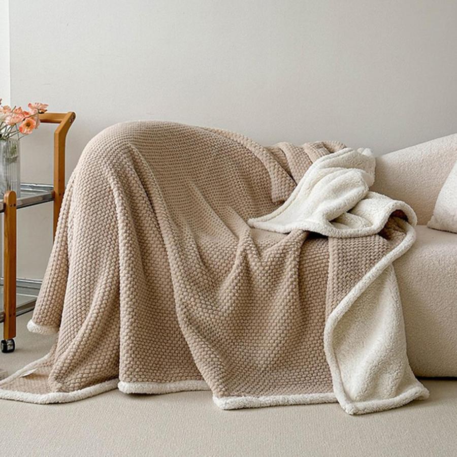 ボア毛布 セミダブル 180x200cm 暖かい 掛け布団 通年使用 大きいサイズ ハーフケット 接触冷感 速乾 お昼寝 大人用 ブランケット 高機能 発熱 5 寝具 洗濯可能_22