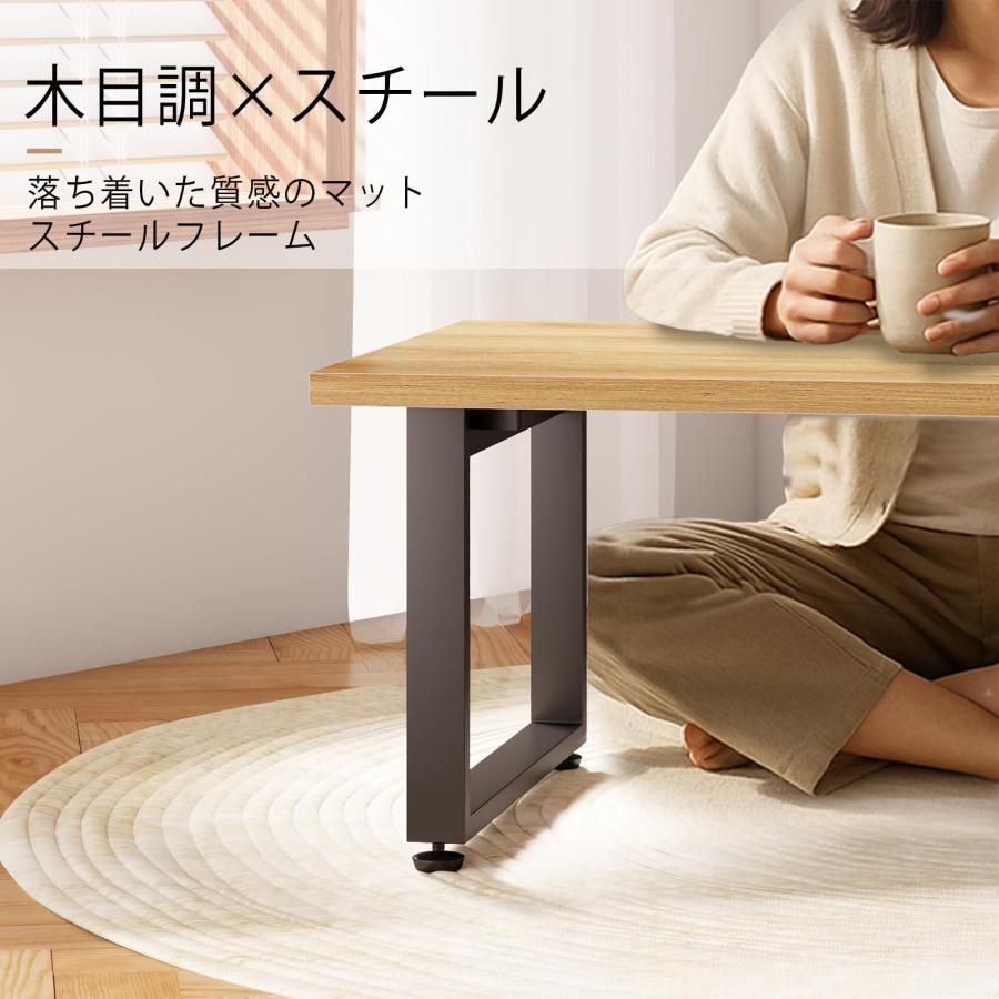 ローテーブル 折りたたみ テーブル サイドテーブル 机 センターテーブル リビング コンパクト コーヒーテーブル デスク ちゃぶ台 組立不要 便利_18