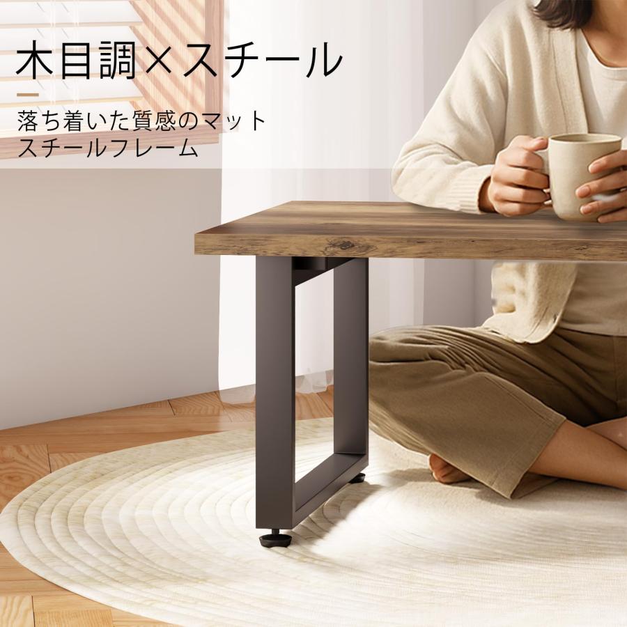 ローテーブル 折りたたみ テーブル サイドテーブル 机 センターテーブル リビング コンパクト コーヒーテーブル デスク ちゃぶ台 組立不要 便利_9