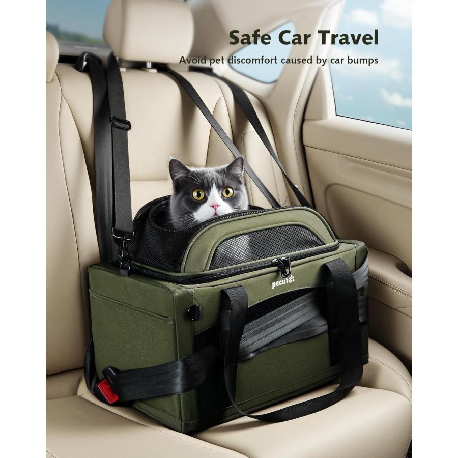 猫 キャリー バッグ 上部拡張 折りたたみ ペットキャリー 小型犬用