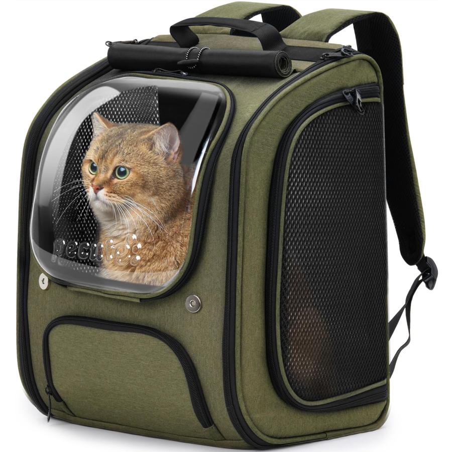 ペットバックパック バブル リュック 犬 猫 キャリー リュック 透明な窓 通気性 猫キャリーバッグ 猫 小中型犬用 バッグ 折り畳み 旅行 通院 防災 避難用_21