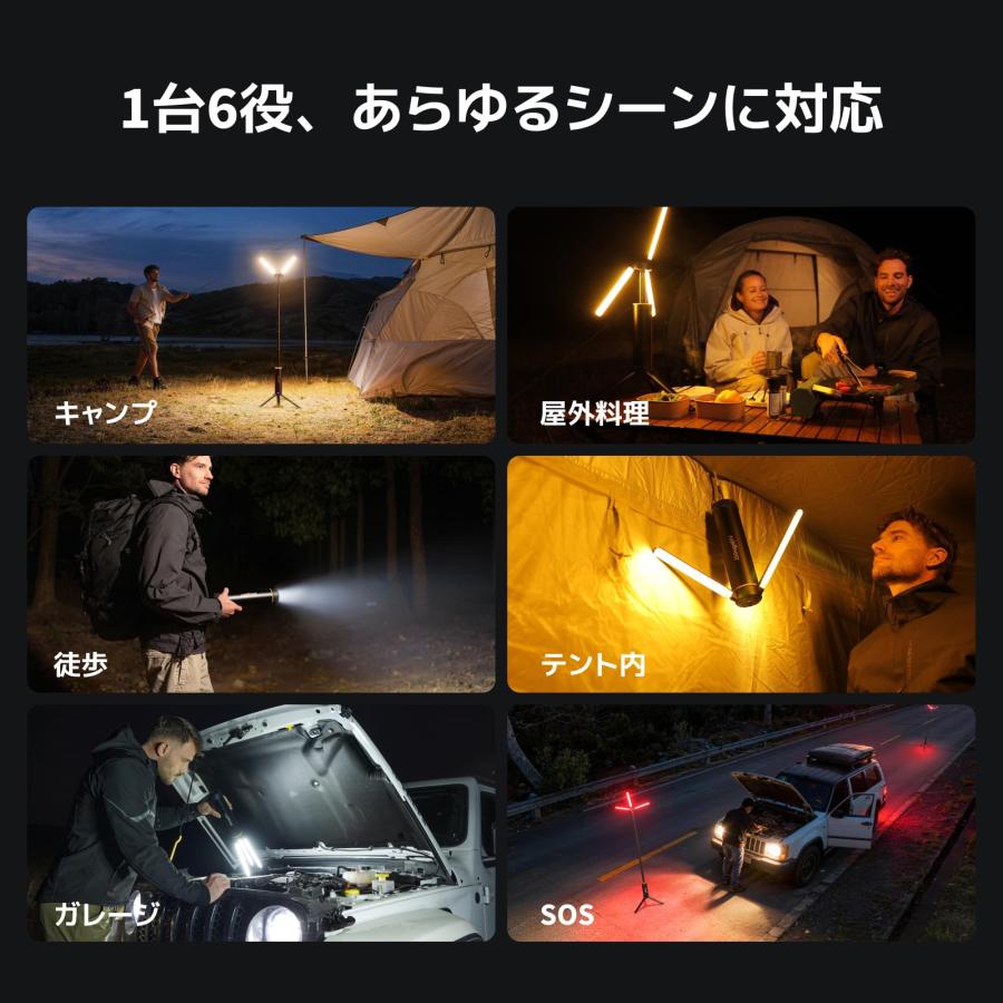 LEDランタン キャンプランタン 充電式 3000lm高輝度 大容量15600mAh