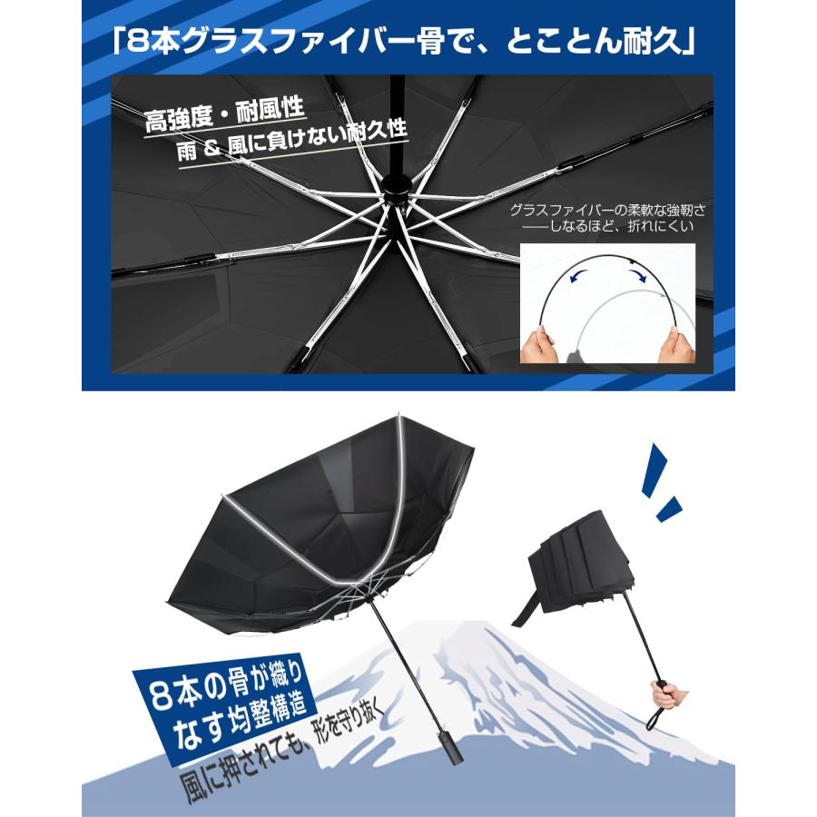 E-SHEEP 形状記憶 折りたたみ傘【2026新登場・3秒でたためる傘・8本骨