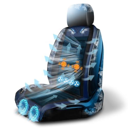 クールシート カーシート 【2026風量強化版 2枚超大型強力ファン+4枚
