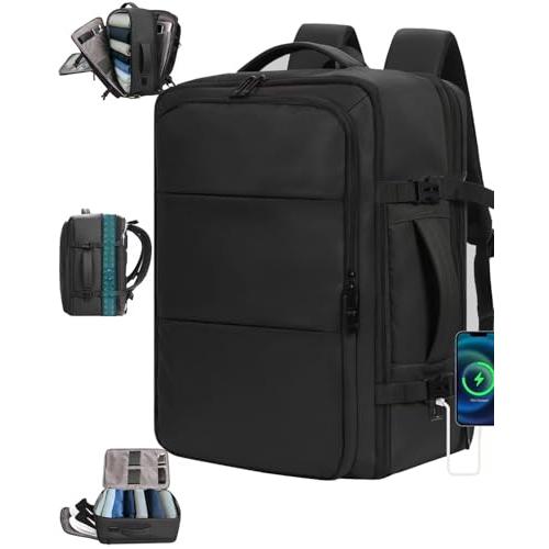 旅行 リュック 大容量 40L 機内持ち込み ビジネス バックパック【拡張機能?デュアルUSBポート】 15.6型PC対応 多機能 登山リュック_2