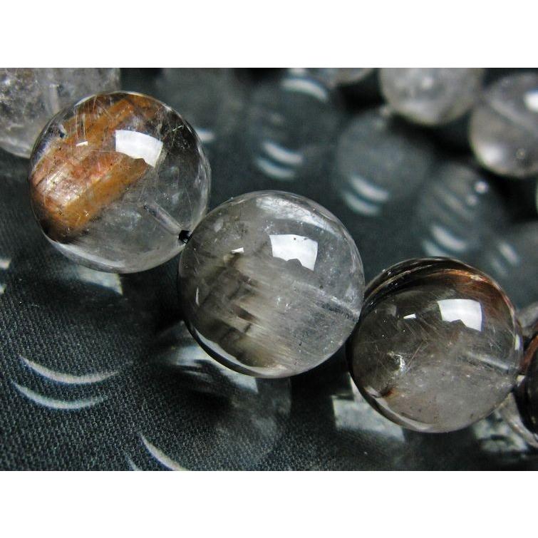 ルチルクォーツ ブレスレット 放射プラチナルチル 15mm パワーストーン