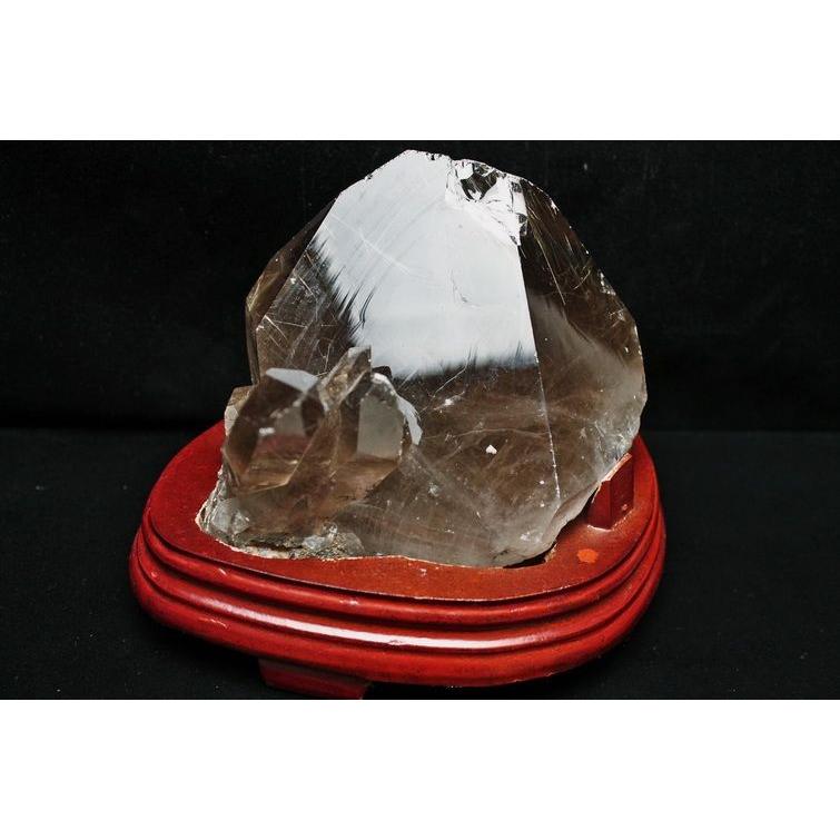 レア ゴールド タイチン ルチル 原石 クラスター 台座付き 高さ7.1cm 1.5Kg ゴールドタイチンルチルクラスター K1-1978 : 誠安天然石