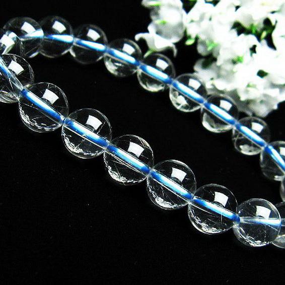 ルチルクォーツ ブレスレット ブルールチル 9mm k1-2090 : 誠安天然石