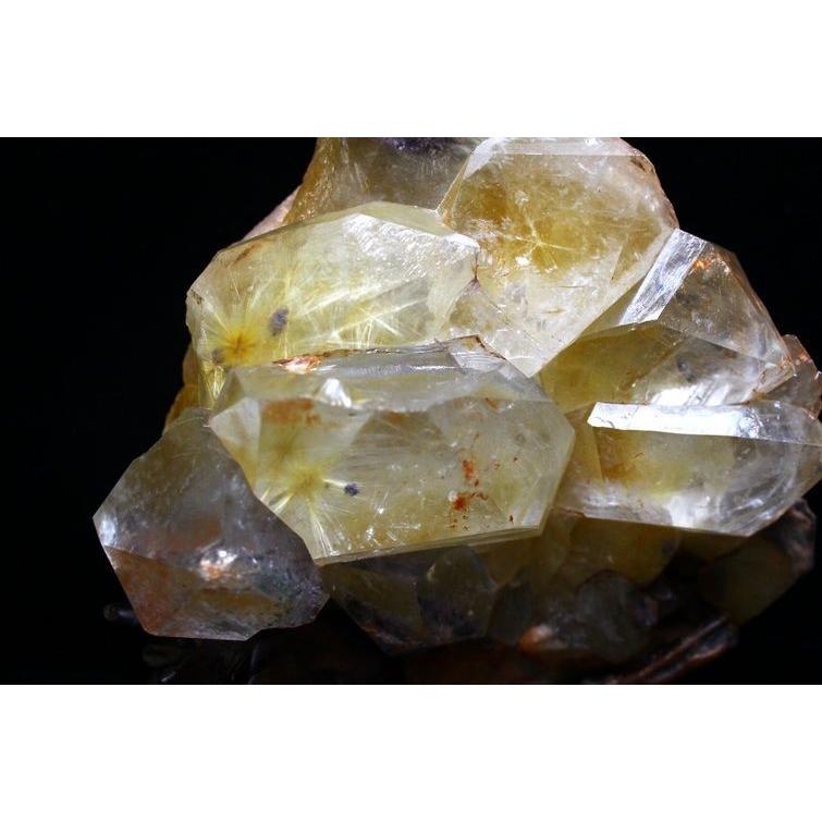 ルチルクォーツ 水晶 クラスター 2Kg 金針ルチル タイチンフラワー
