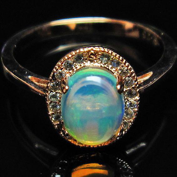 プレシャスオパール 指輪 (14号) l388-148 : 誠安天然石専門店