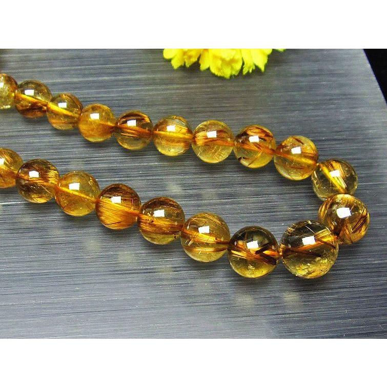 ルチルクォーツ ネックレス ゴールドタイチンルチル 12mm l399-38_1