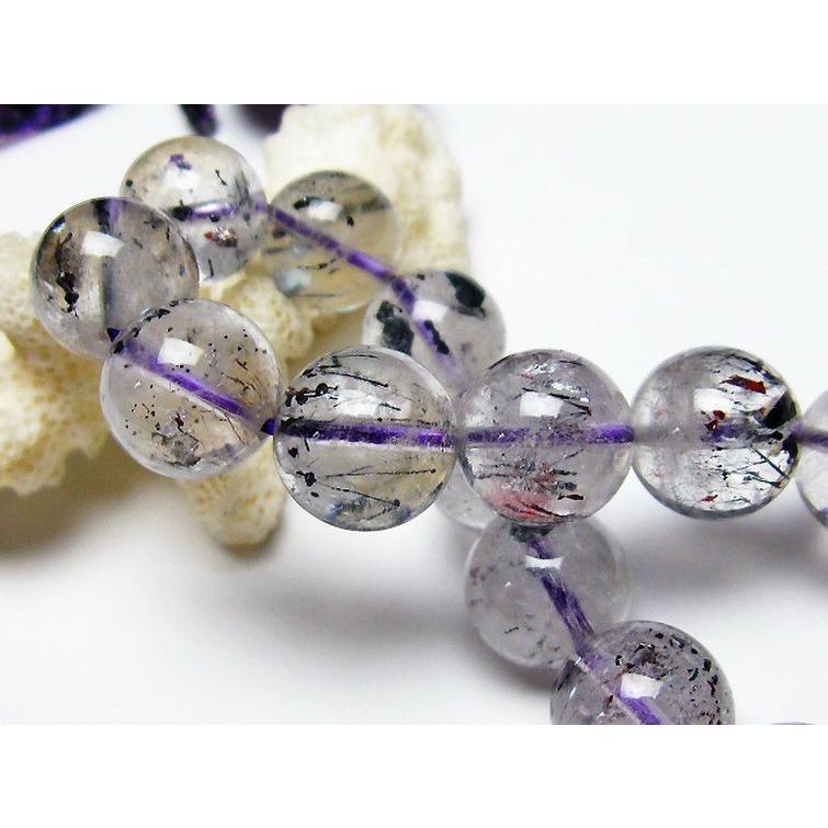 スーパーセブン ブレスレット 13mm パワーストーン 天然石 l45