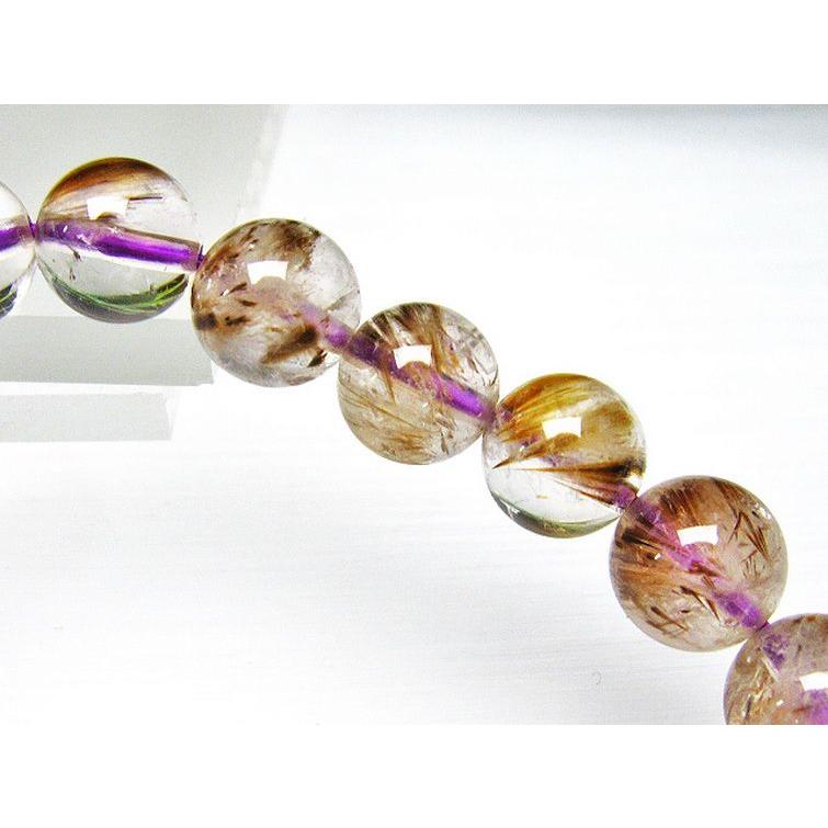 カコクセナイト インクォーツ ブレスレット 8mm l48-635 : 誠安天然石