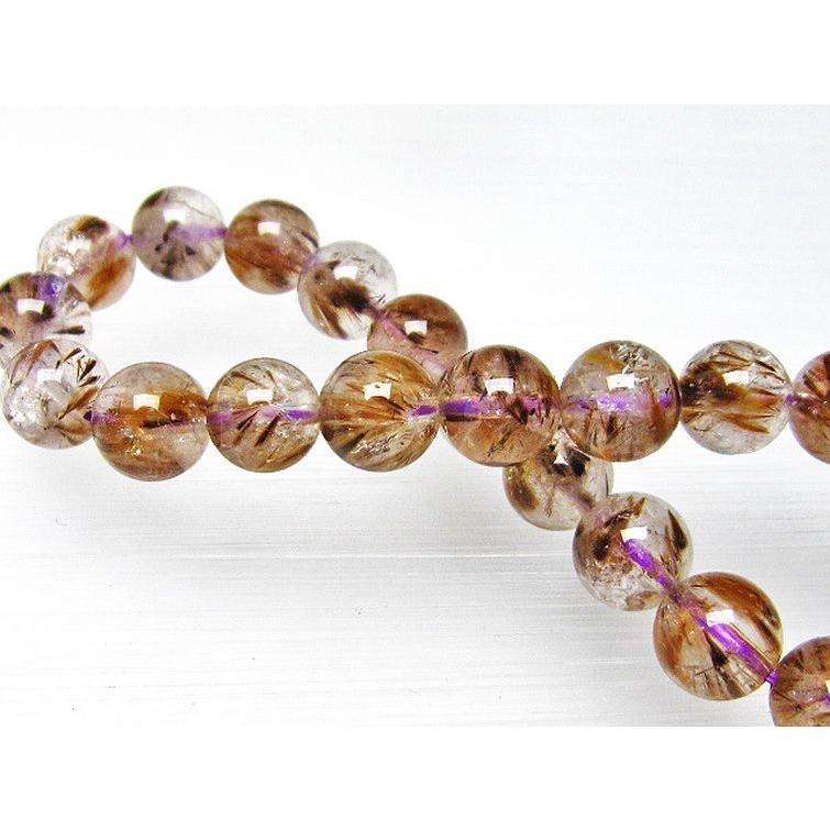 カコクセナイト インクォーツ ブレスレット 8mm l48-753 : 誠安天然石