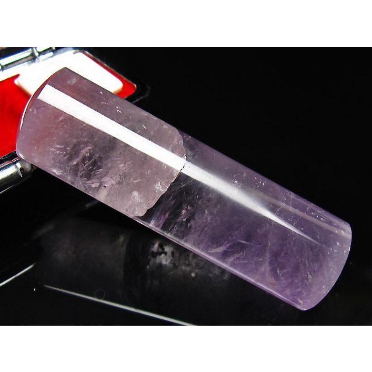 アメジスト 印材 (18mm) 紫水晶 本水晶 パワーストーン 天然石 m147-87