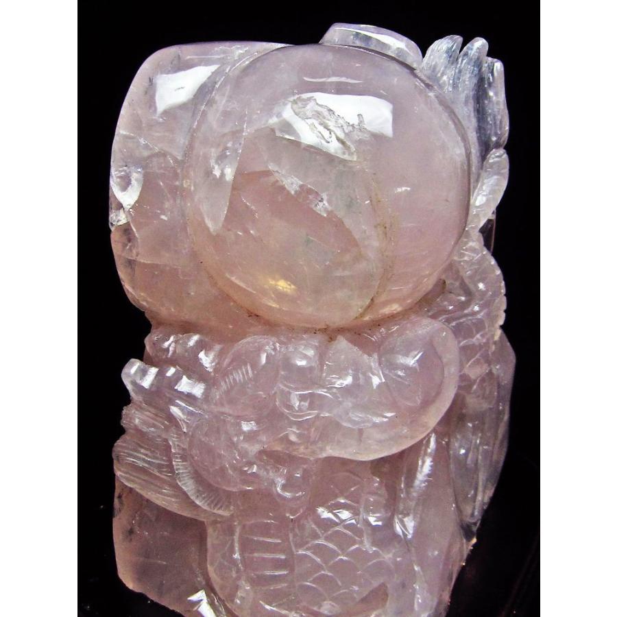 ✨破格✨絶品‼️ローズクオーツ☆噴水☆天然石☆ファウンテン☆秘蔵品☆1253g 3Kg ローズクォーツ 手彫り 龍 m157-121 : 誠安天然石専門店 - 通販