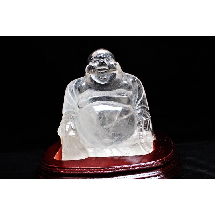 2.4Kg ヒマラヤ水晶ガーデンクォーツ（庭園水晶）布袋様 置物