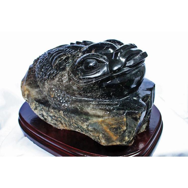 43.5Kg 黒水晶(モリオン 原石 本物 )金蟾 同梱不可(特大品 43.5Kg 黒水晶(モリオン 原石 本物 )金蟾 同梱不可(特大品
