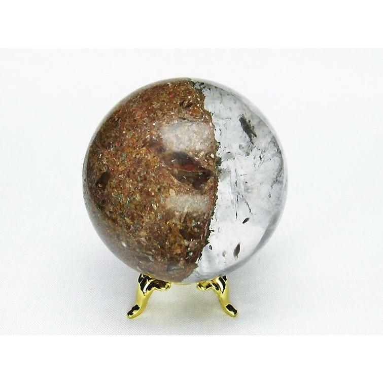 ガーデンクォーツ（庭園水晶） 丸玉 53mm t100-4121 : 誠安天然石専門