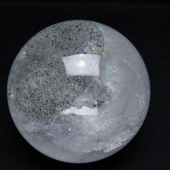 ガーデンクォーツ（庭園水晶） 丸玉 64mm t100-4655 : 誠安天然石専門