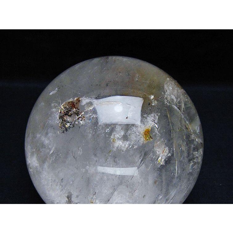 ガーデンクォーツ（庭園水晶） 丸玉 88mm t100-4669 : 誠安天然石専門