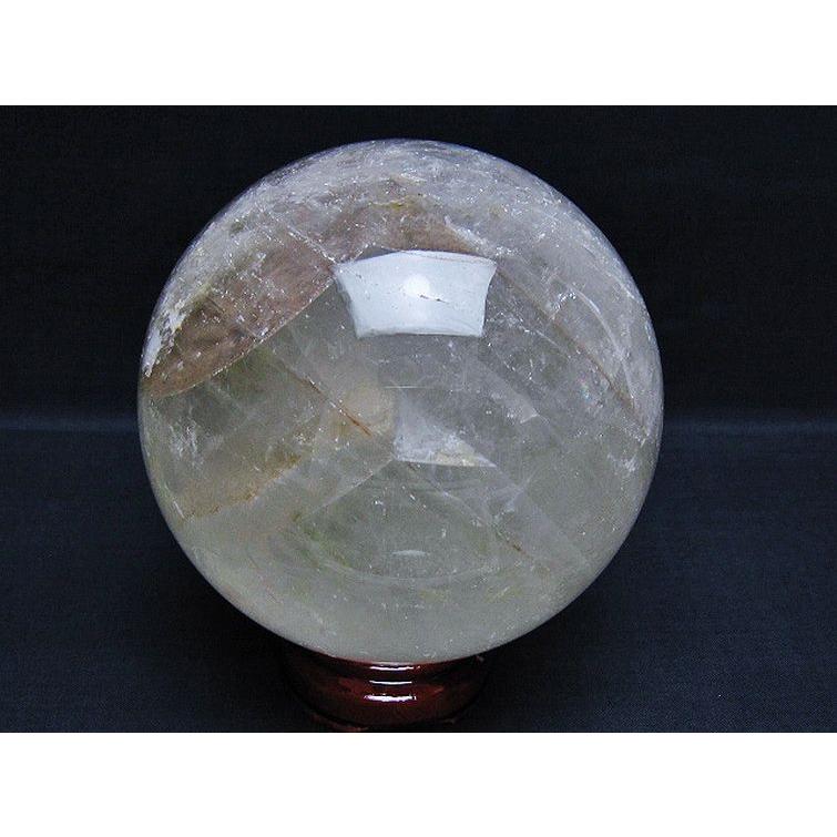 2.2Kg ガーデンクォーツ（庭園水晶） 丸玉 120mm t100-4704 : 誠安