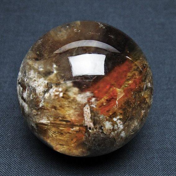 丸玉（ガーデンクォーツ） ガーデンクォーツ（庭園水晶） 丸玉 44mm t100-4729 : 誠安天然石専門