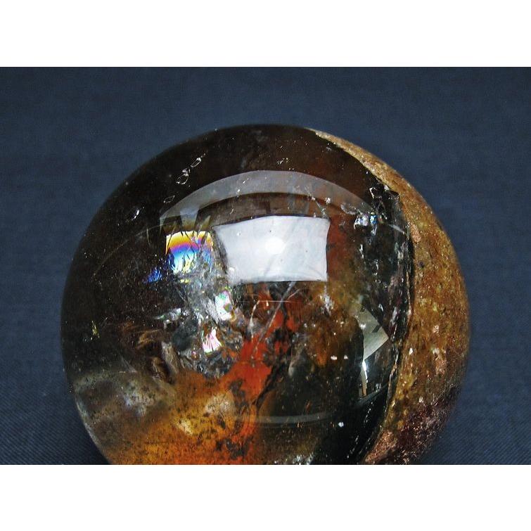 ガーデンクォーツ(水晶庭園)天然石 ガーデンクォーツ（庭園水晶） 丸玉 59mm t100-4788 : 誠安天然石専門