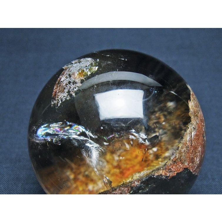 ガーデンクォーツ（庭園水晶） 丸玉 56mm t100-4829 : 誠安天然石専門