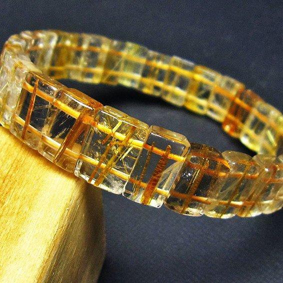 ルチルクォーツ バングル ゴールドタイチンルチル t107-2996 : 誠安