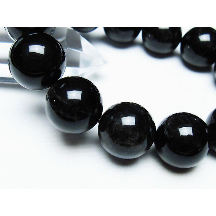 モリオン 純天然 黒水晶 ブレスレット 18mm t112-7459 : 誠安天然石