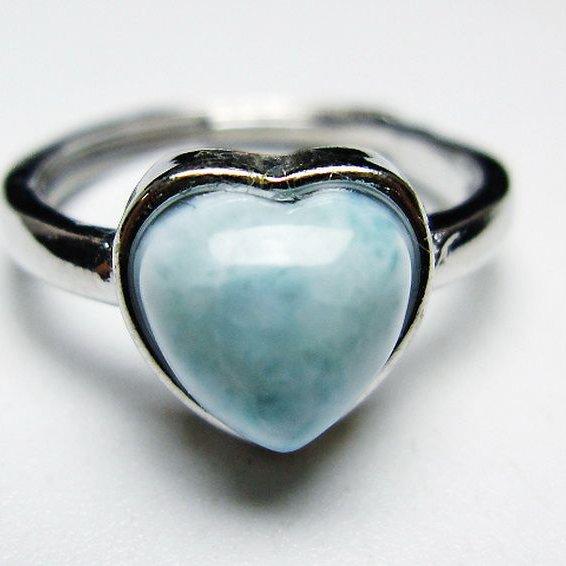 ラリマーハート 指輪 (12号) t113-13212 : 誠安天然石専門店 - 通販