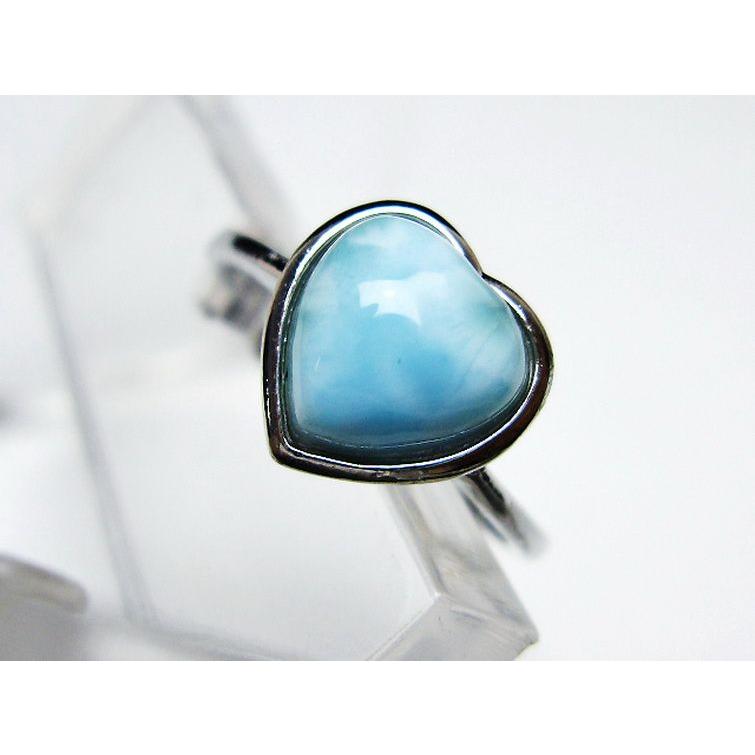 ラリマーハート 指輪 (12号) t113-13272 : 誠安天然石専門店 - 通販