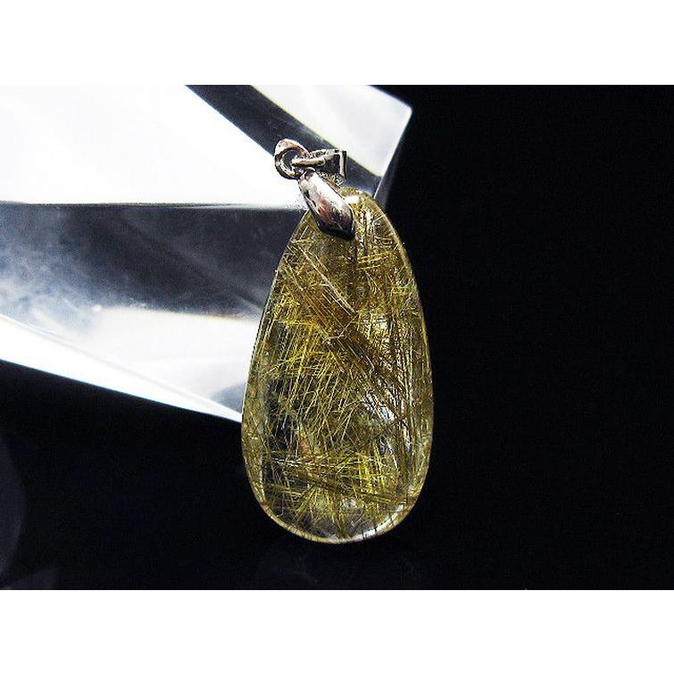 ルチルクォーツ ペンダント プラチナルチル t12-2085 : 誠安天然石専門