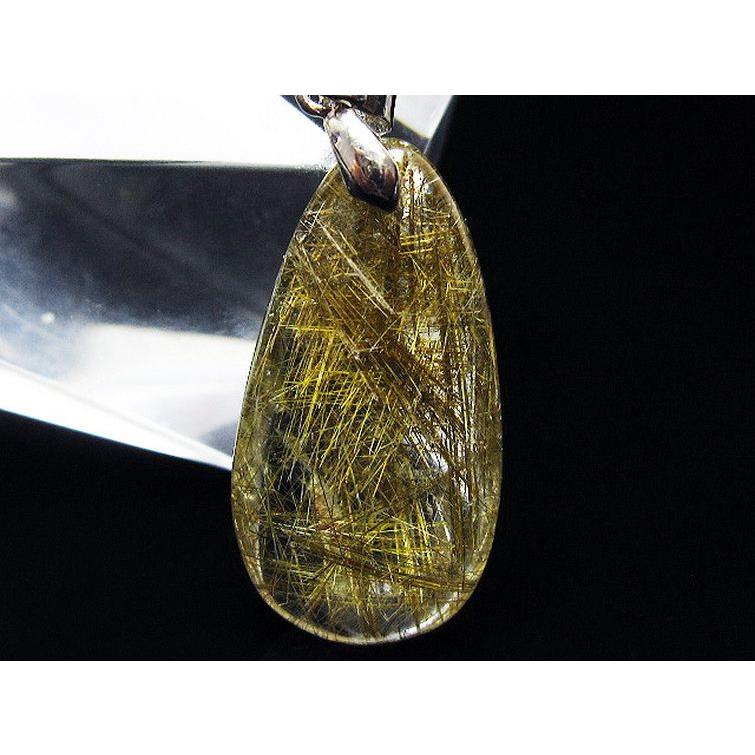 ルチルクォーツ ペンダント プラチナルチル t12-2085 : 誠安天然石専門