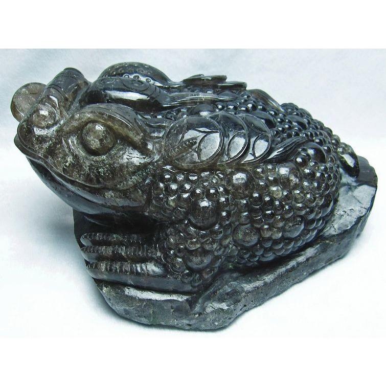 黒水晶(モリオン 原石 本物 )金蟾 同梱不可 15.1Kg 黒水晶(モリオン 原石 本物 )金蟾 同梱不可 15.1Kg
