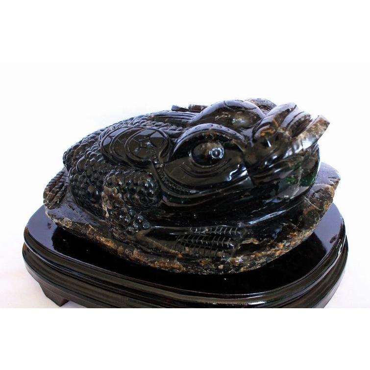 黒水晶（モリオン 原石 本物 ）金蟾 同梱不可 18.9Kg パワーストーン  