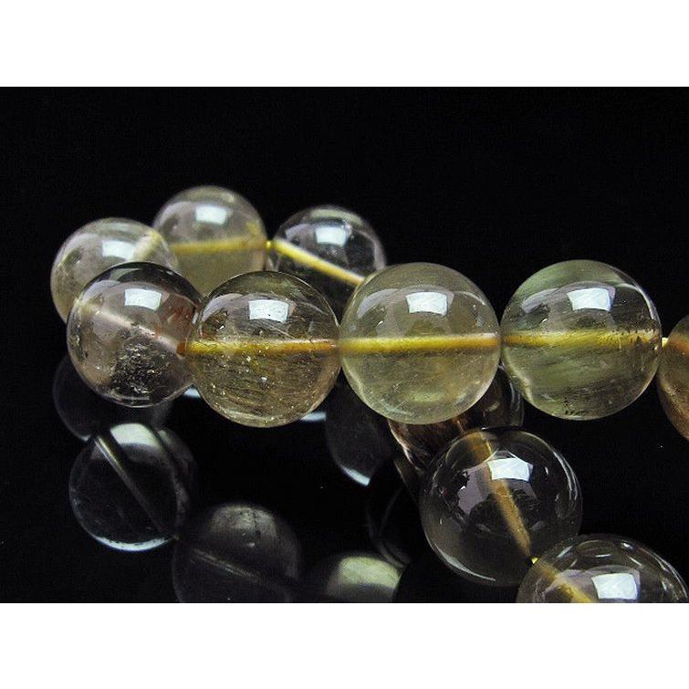 ルチルクォーツ（金針ルチル水晶） ブレスレット 16mm t132-15653 : 誠