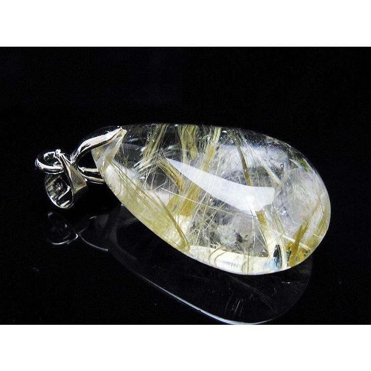 蝶々タイチンルチルゴールドルチルクォーツ 金針水晶 ペンダント トップ ルチルクォーツ ゴールドタイチンルチル ペンダント t134-3951 : 誠安