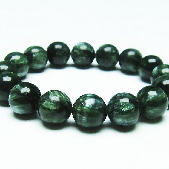 セラフィナイト ブレスレット 13mm t14-3465 : t14-3465 : 誠安天然石 