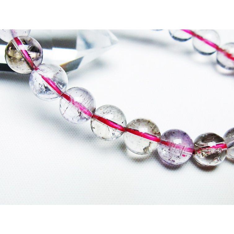 天然石ブレスレット⑪　凄く綺麗✨ セイクリッドセブン ブレスレット 8mm t141-8318 : 誠安天然石専門店
