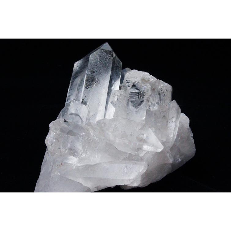 レムリアンシード水晶クラスター 透明度高 束になった水晶の貫入