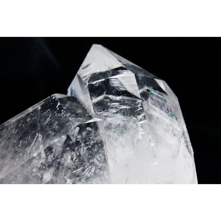 虹入り水晶クラスター ミナスジェライス州コリント産 ※証明書付き水晶