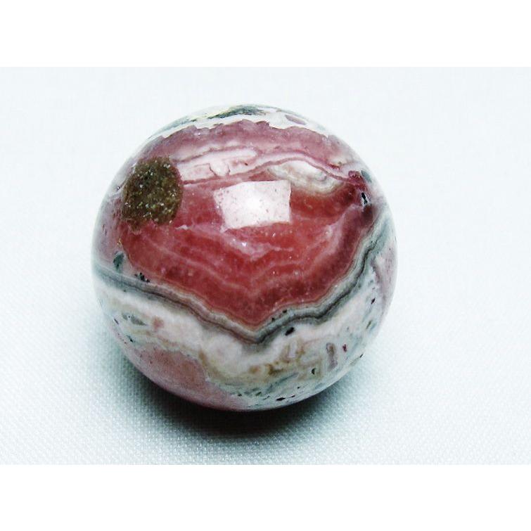インカローズ ロードクロサイト 丸玉 30mm t145-1692 : 誠安天然石専門