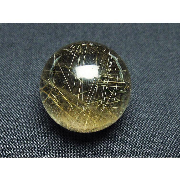 ルチルクォーツ丸玉42mm ルチルクォーツ 丸玉 ゴールドタイチンルチル水晶 42mm t637-4672 : 誠