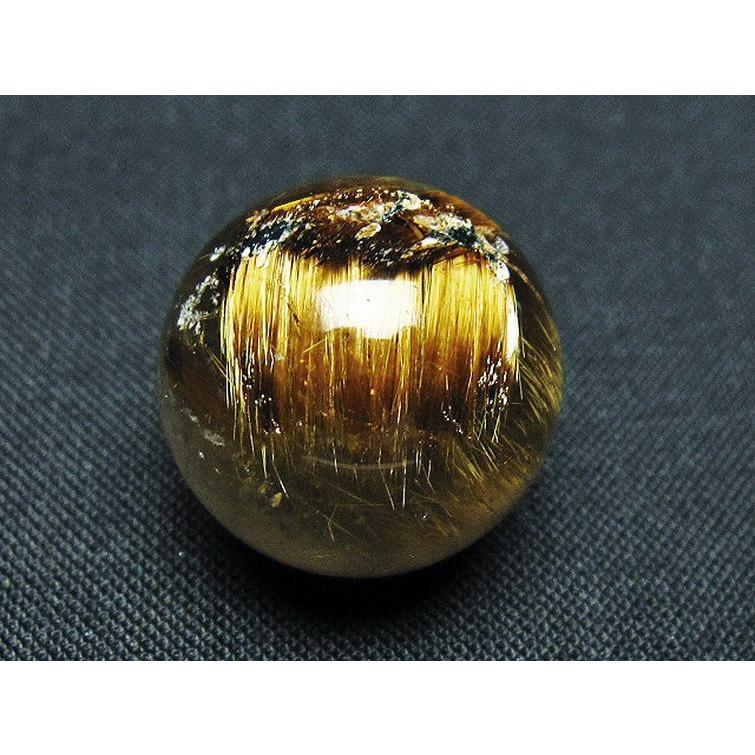 ルチルクォーツ 丸玉　幸運スフィア 66mm ゴールドルチルクォーツ丸玉/スフィア（直径26.7mm） - 埼玉県吉川市の