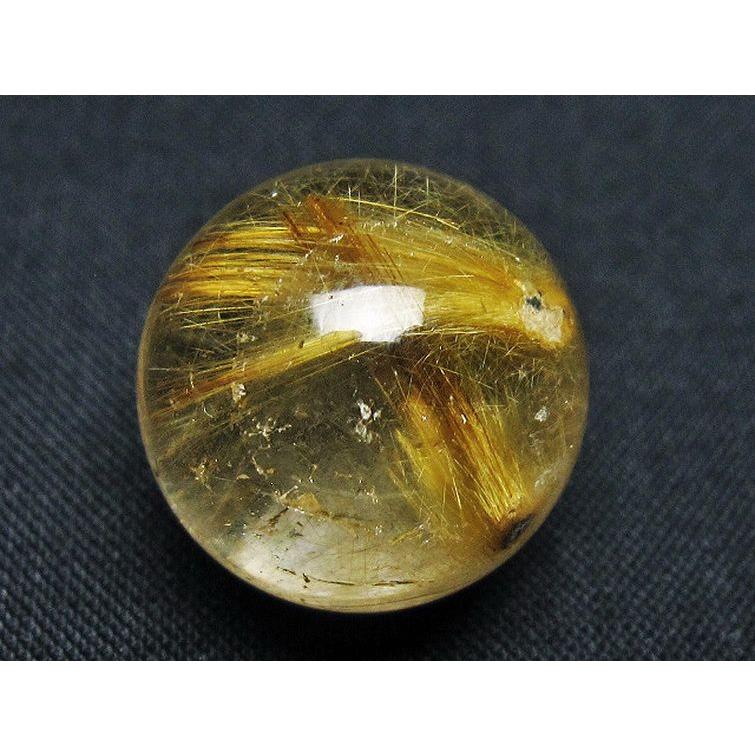 ルチルクォーツ 丸玉 ゴールドタイチンルチル水晶 20mm t145-2553_2