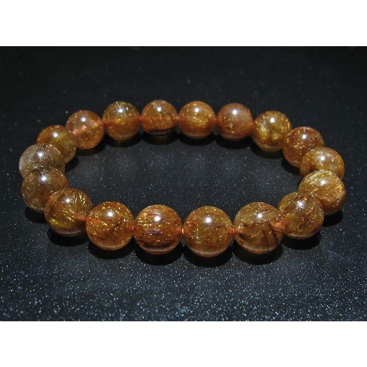 ルチルクォーツ ブレスレット ファイナルグレードルチル 11mm t15-10360_1