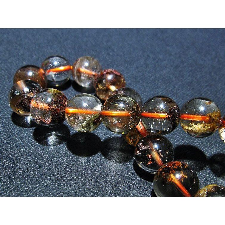 ガーデンクォーツ ブレスレット ルチル入り 庭園水晶 11mm t15-10408